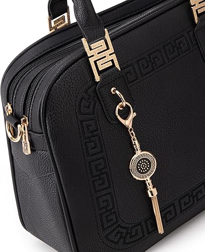 Miniatura 3 de Montana West Bolsos y bolsos de mano para mujer con asa superior con 2 compartimentos correa cruzada Bdy, Negro, Marrón, Coffee