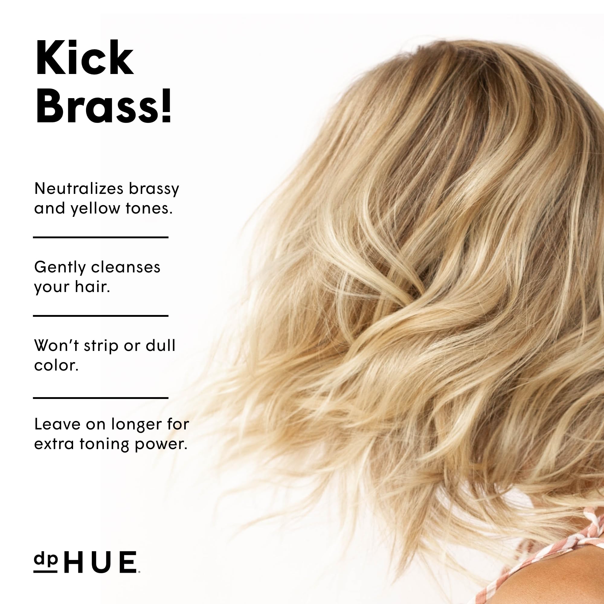 dpHUE Cool Blonde Shampoo, 8.5 oz, Purple Pigments Neutralize Unwanted Yellow, Brassy Hair Tones, Color Safe, Paraben - Image 2