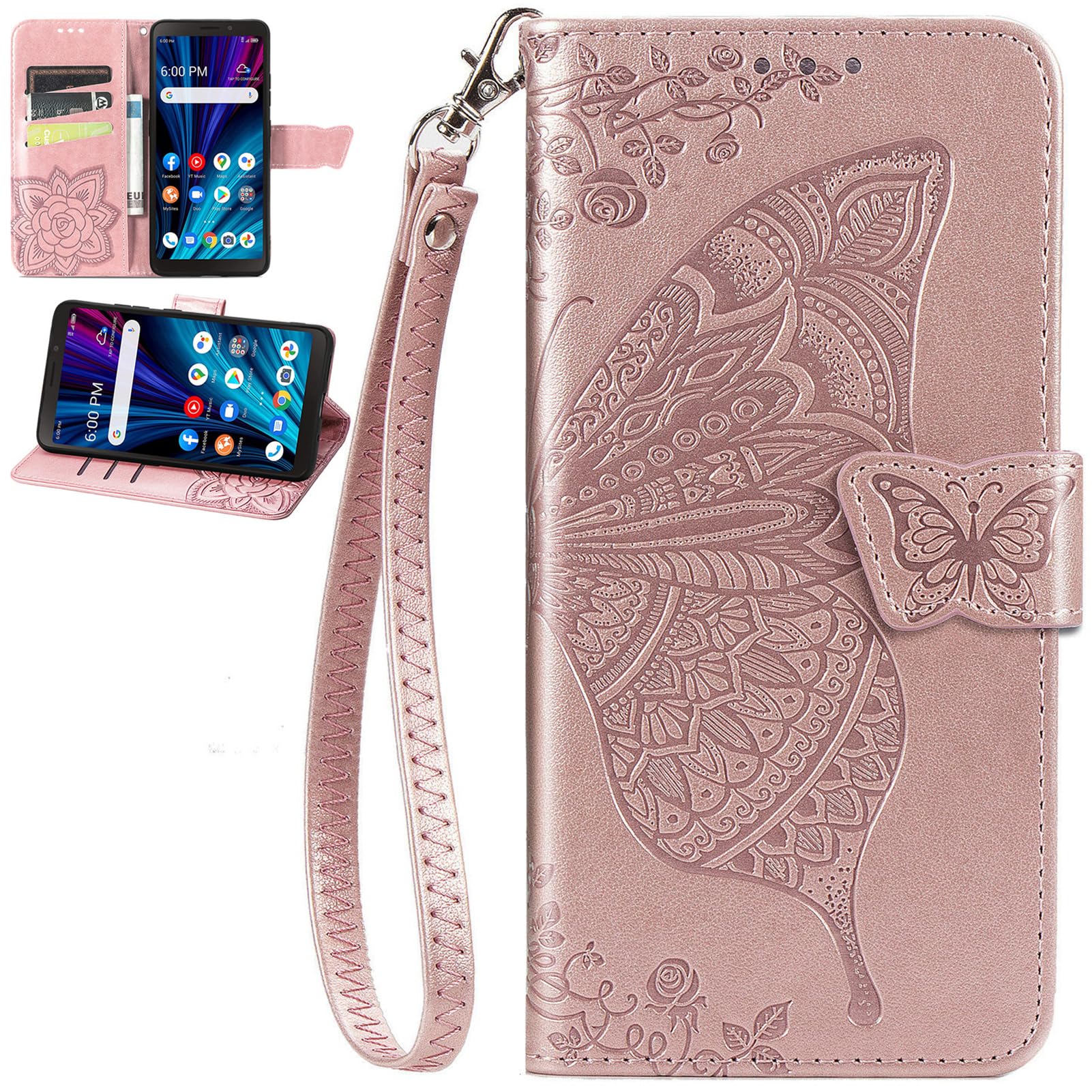 Étui Magnétique Honor X6a / X6b / X6c - Pochette Avec Fentes Cartes - Support Intégré