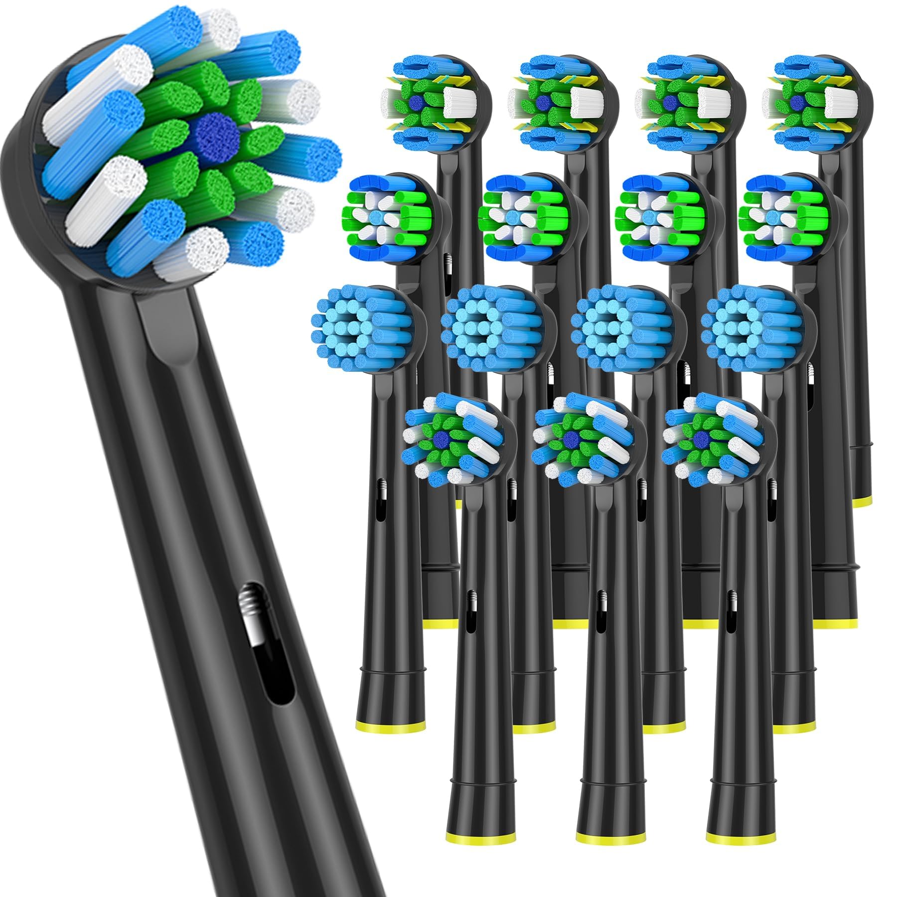 Replacement Toothbrush Heads Fits Oral B Braun for Precision Precision Clean PRO Sensitive Cross Clean Replacement Brush Heads