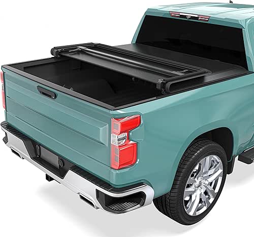 Soft Tri-Fold Truck Bed Tonneau Cover Fit for Chevy Silverado/GMC