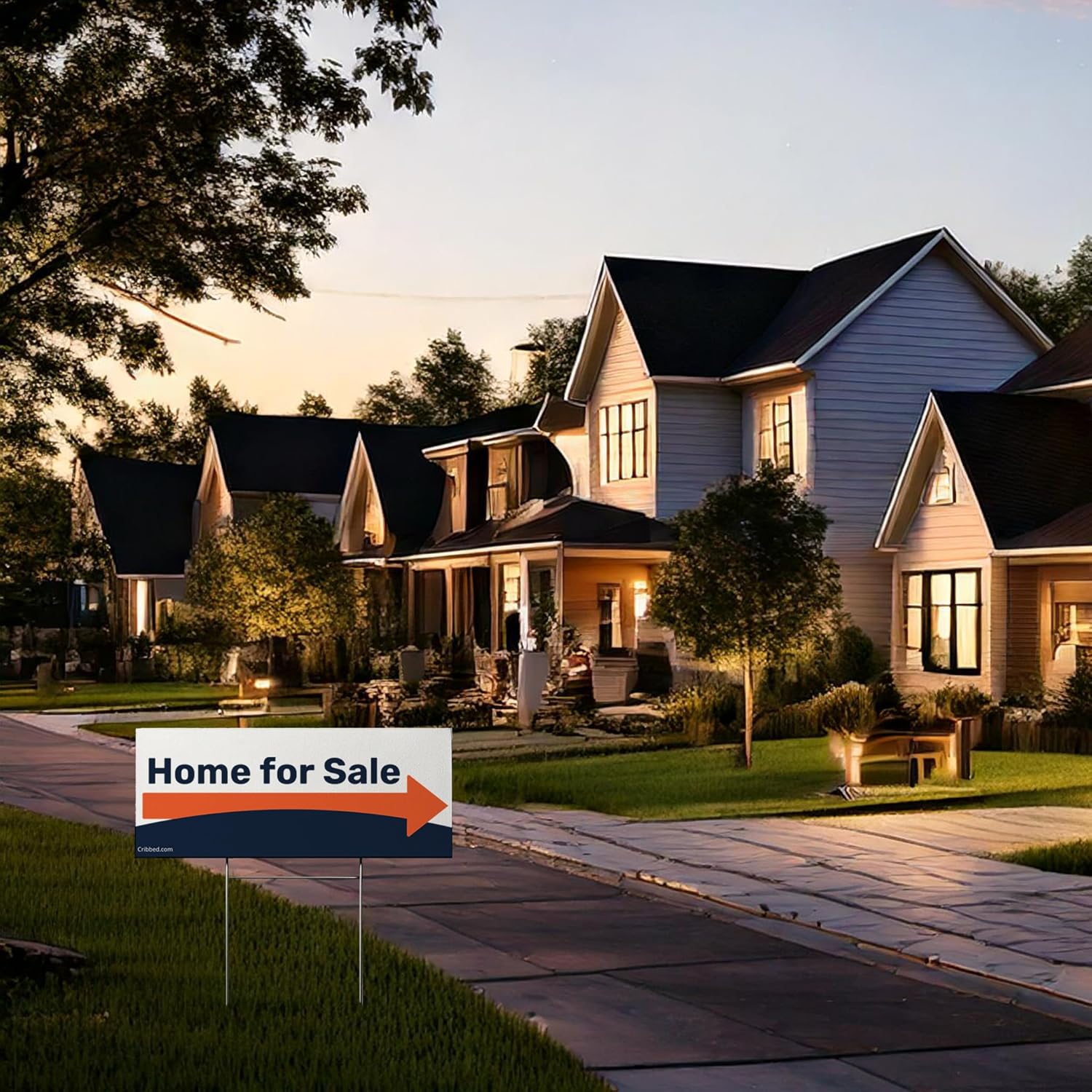 Home for Sale Directional Yard Sign | High Visibility, Easy to Read