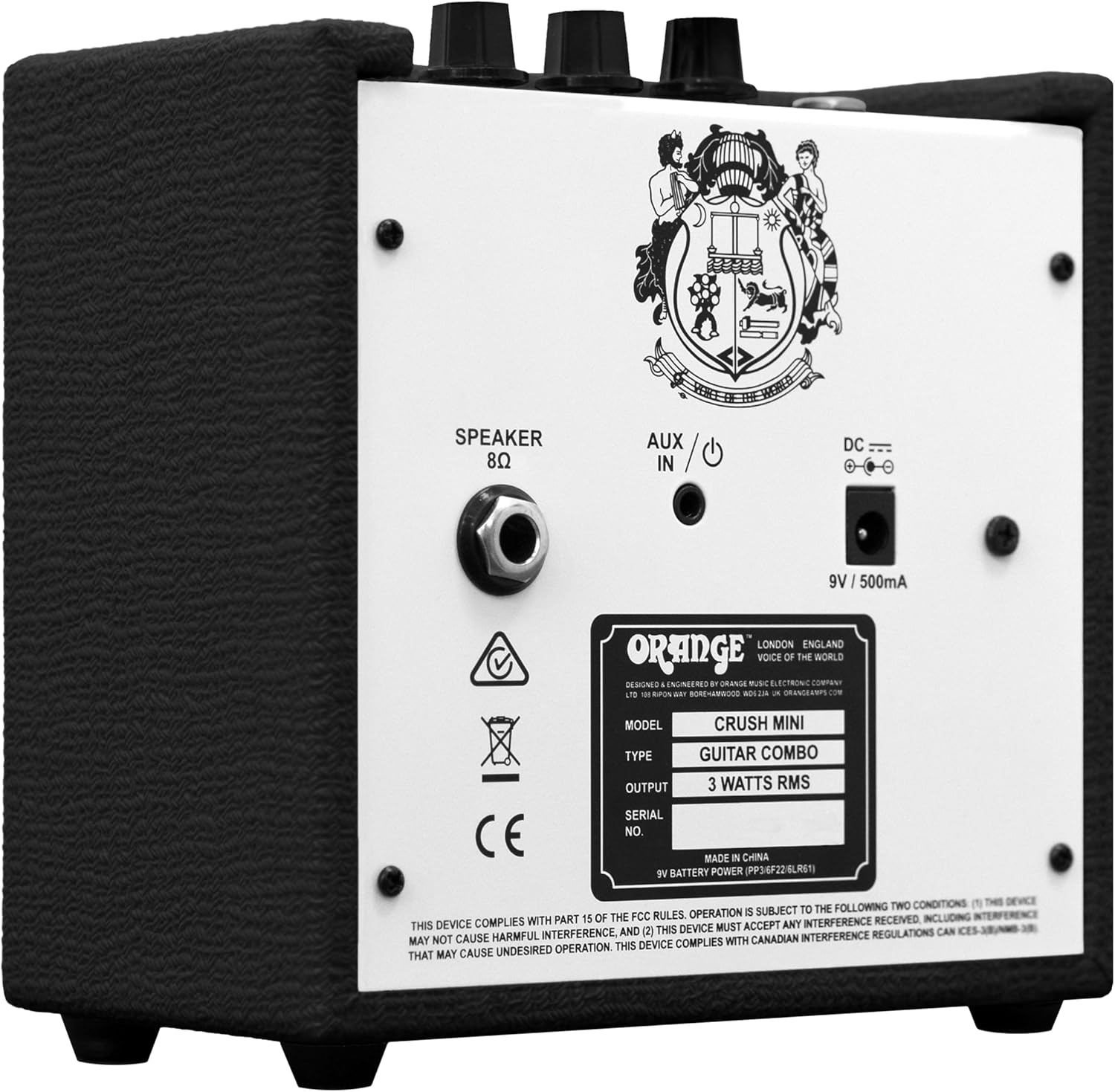 Orange Amps Crush Mini 3W - Black
