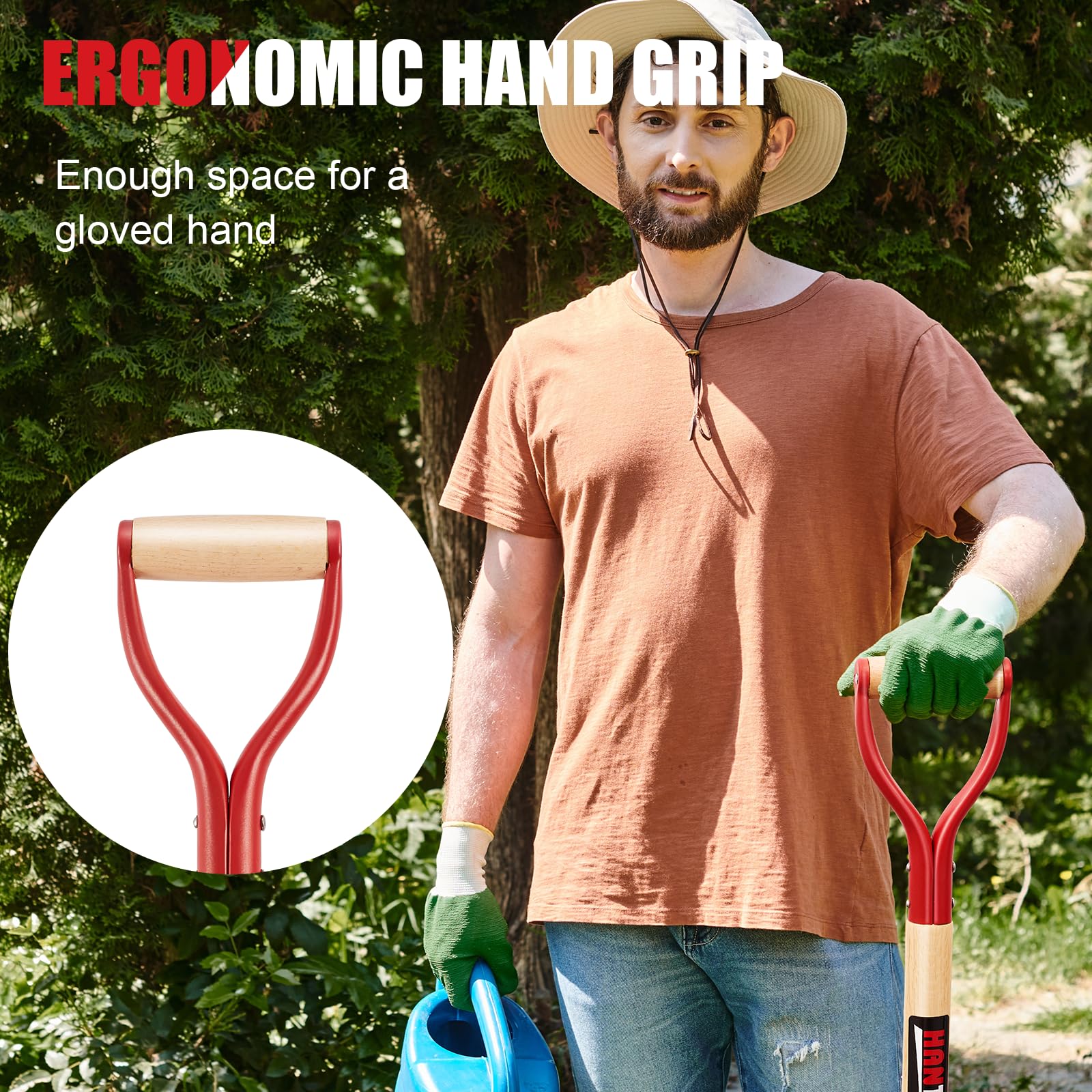 Amazon.com : HANTOP Drain Spade Shovel Garden Spades Shovels for