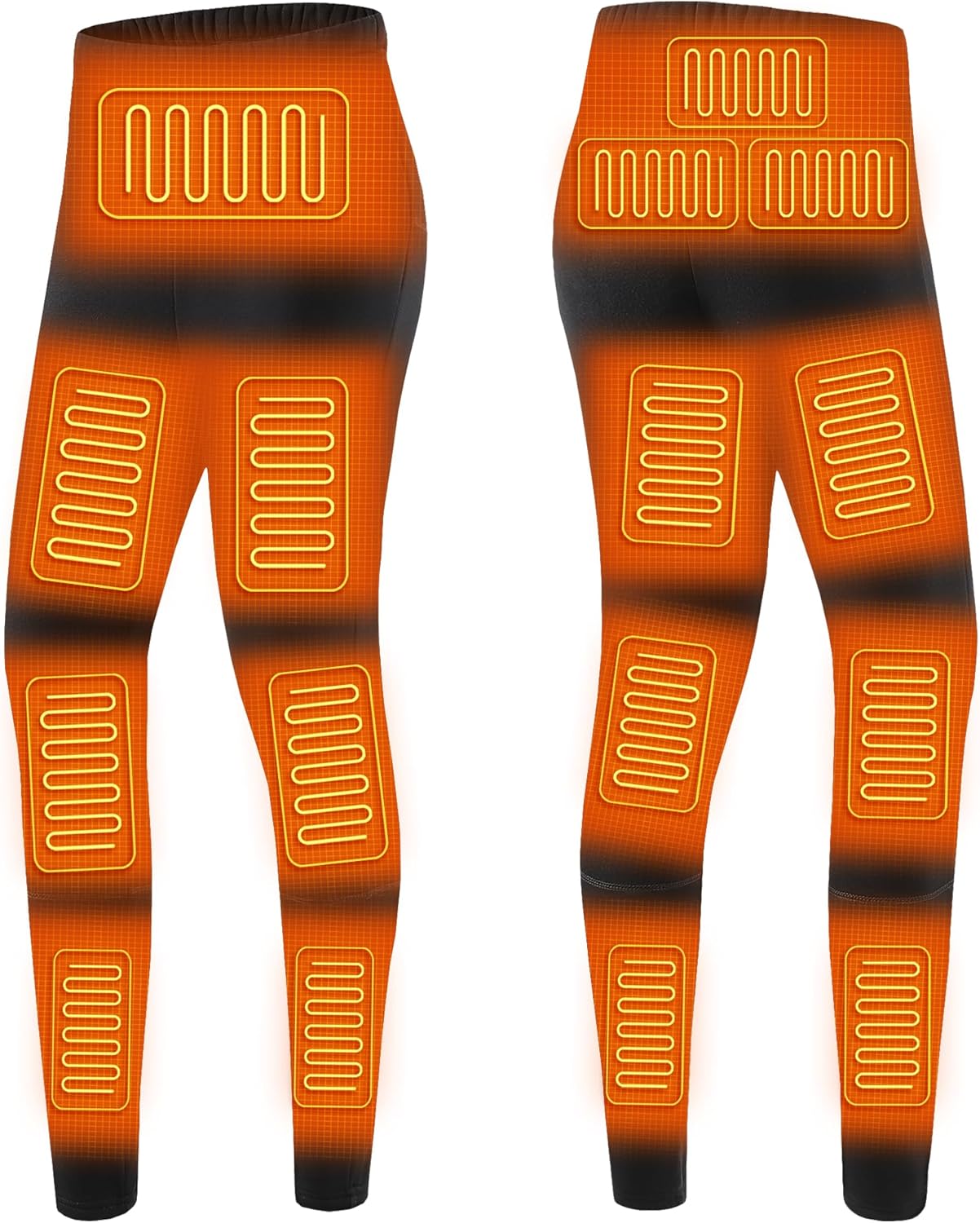 Heated Pants for Women, Electric Thermals Underwear Pant 16 Zones Rechargeable Heated Long Johns for Hunting Skiing