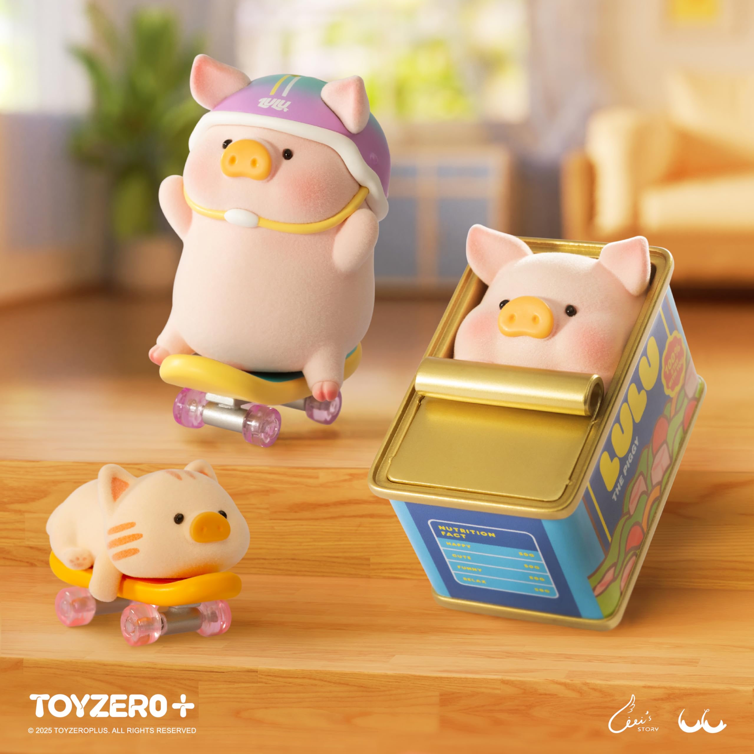 Amazon.com: TOYZERO + Lulu The Piggy Blind Box Figures - Stay with