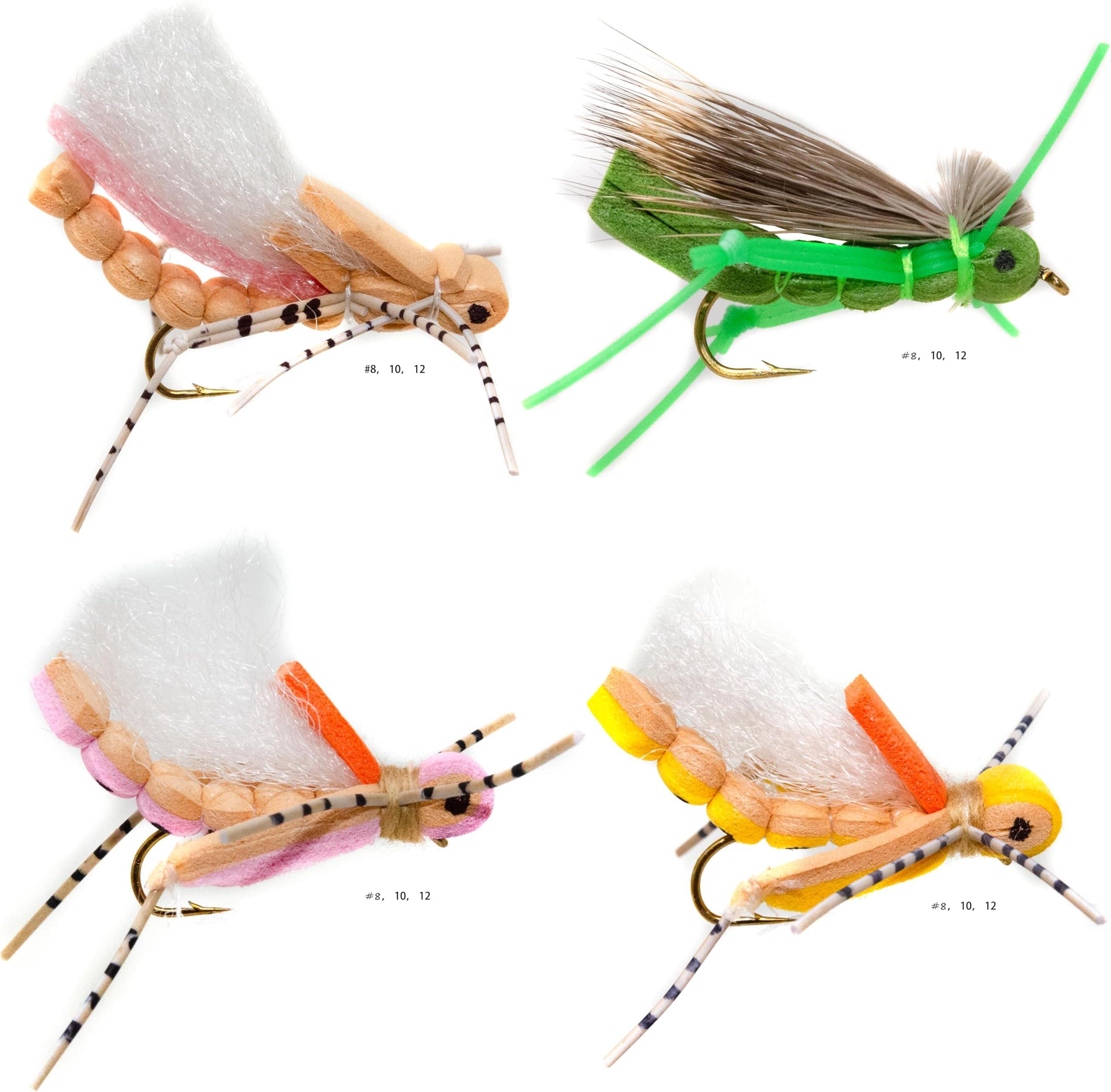 Outdoor Planet 12/24 Fly Fishing Flies Kit Fly Assortment, Dry Flies Wet Flies Streamers Nymphs Flies, Fly Fishing Assortment Kit for Bass Trout Salmon Fishing