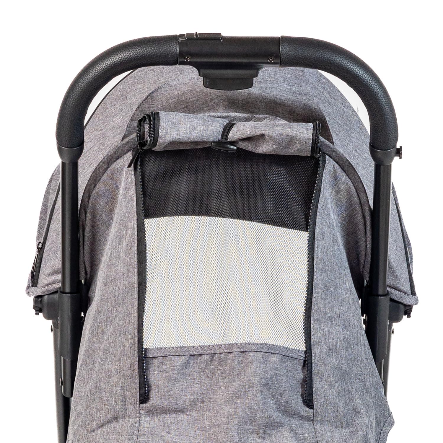 Passeggino Leggero 0-22 kg G-Moove, Telaio Nero, Tessuto Grigio
