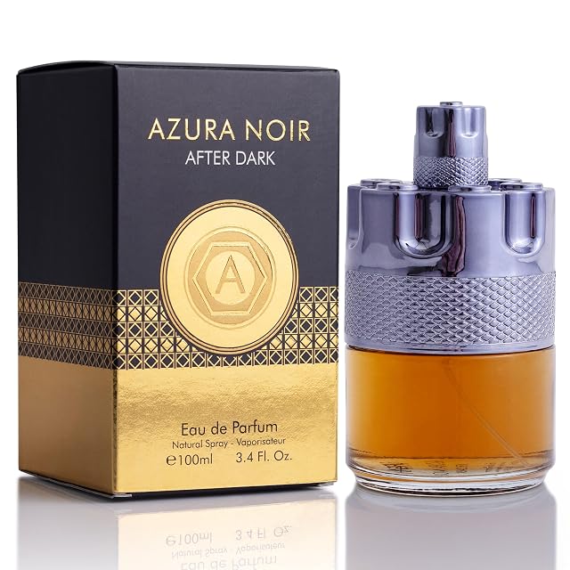 Azura Noir After Dark Eau De Parfum for Men - Woody Spicy Fragrance - Long-Lasting Cologne Choice For