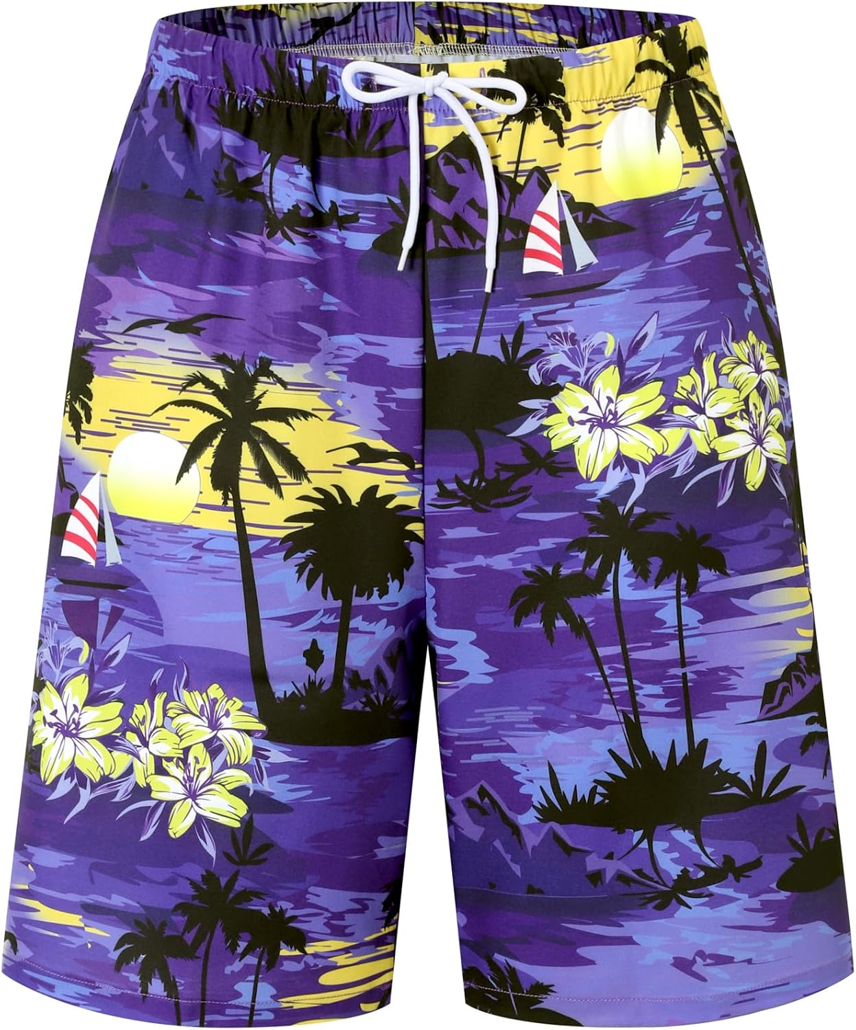 Cromoncent Men's Hawaiian 2 Piece Sets Short Sleeve Button Down Shirts and Shorts Printed Vacation Outfits - Image 6