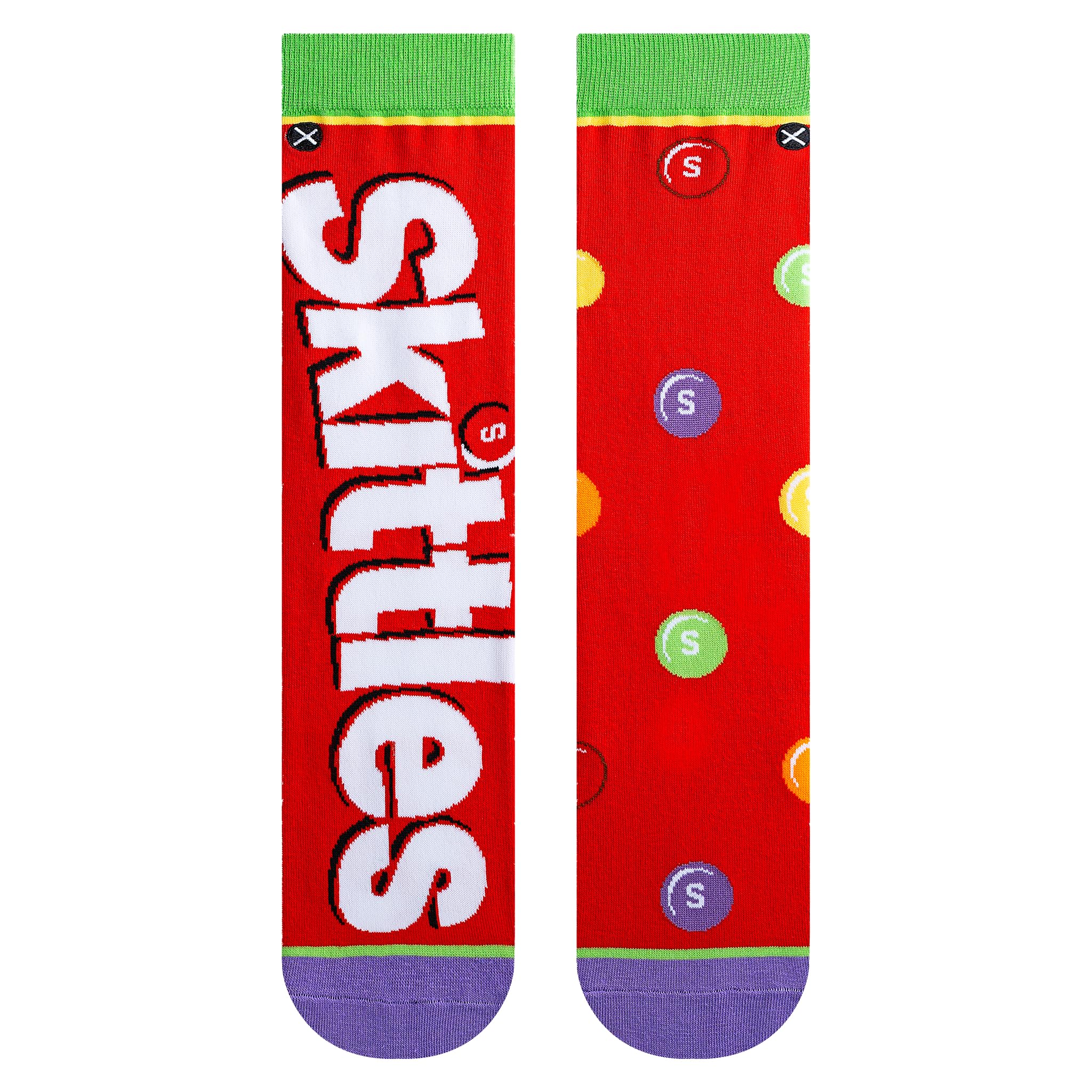 Odd Sox Men's Skittles Split Crew Socks