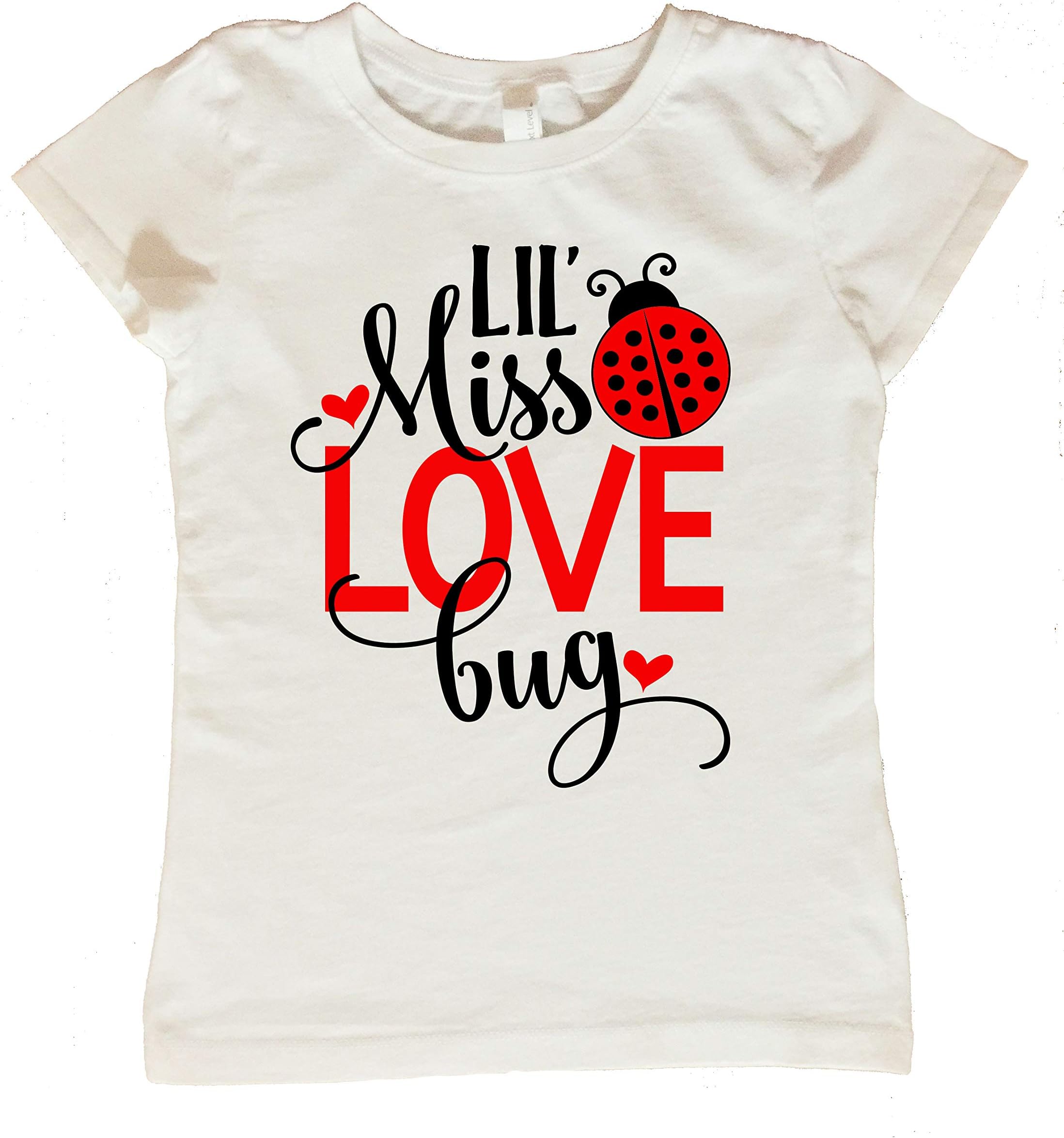 Lil Miss Love Bug Valentines Day Shirt, Valentines Day Shirt for Girls, Girls Valentines Day Shirt, Ladybug Shirt for Girls, Love Bug Shirt