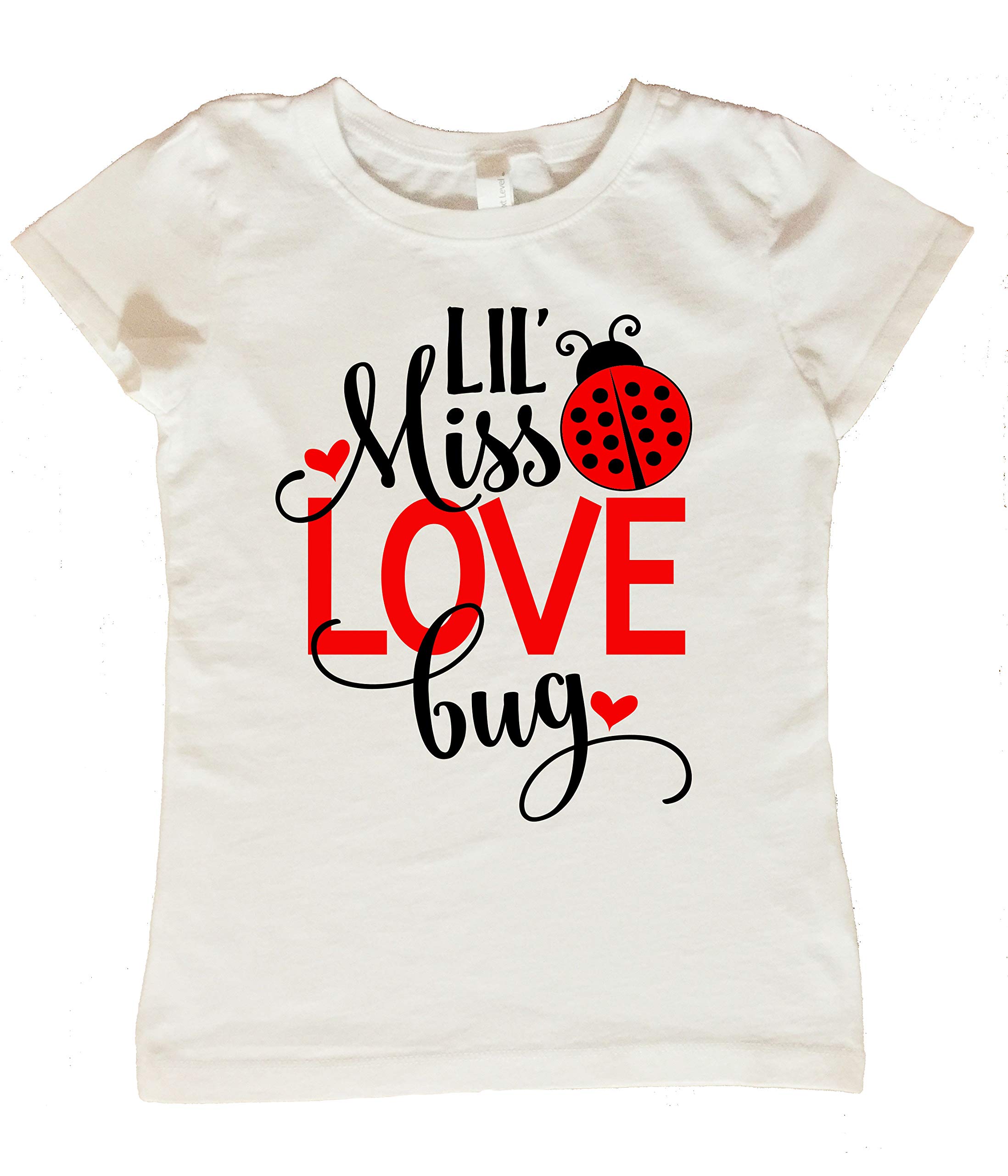 Lil Miss Love Bug Valentines Day Shirt, Valentines Day Shirt for Girls, Girls Valentines Day Shirt, Ladybug Shirt for Girls, Love Bug Shirt
