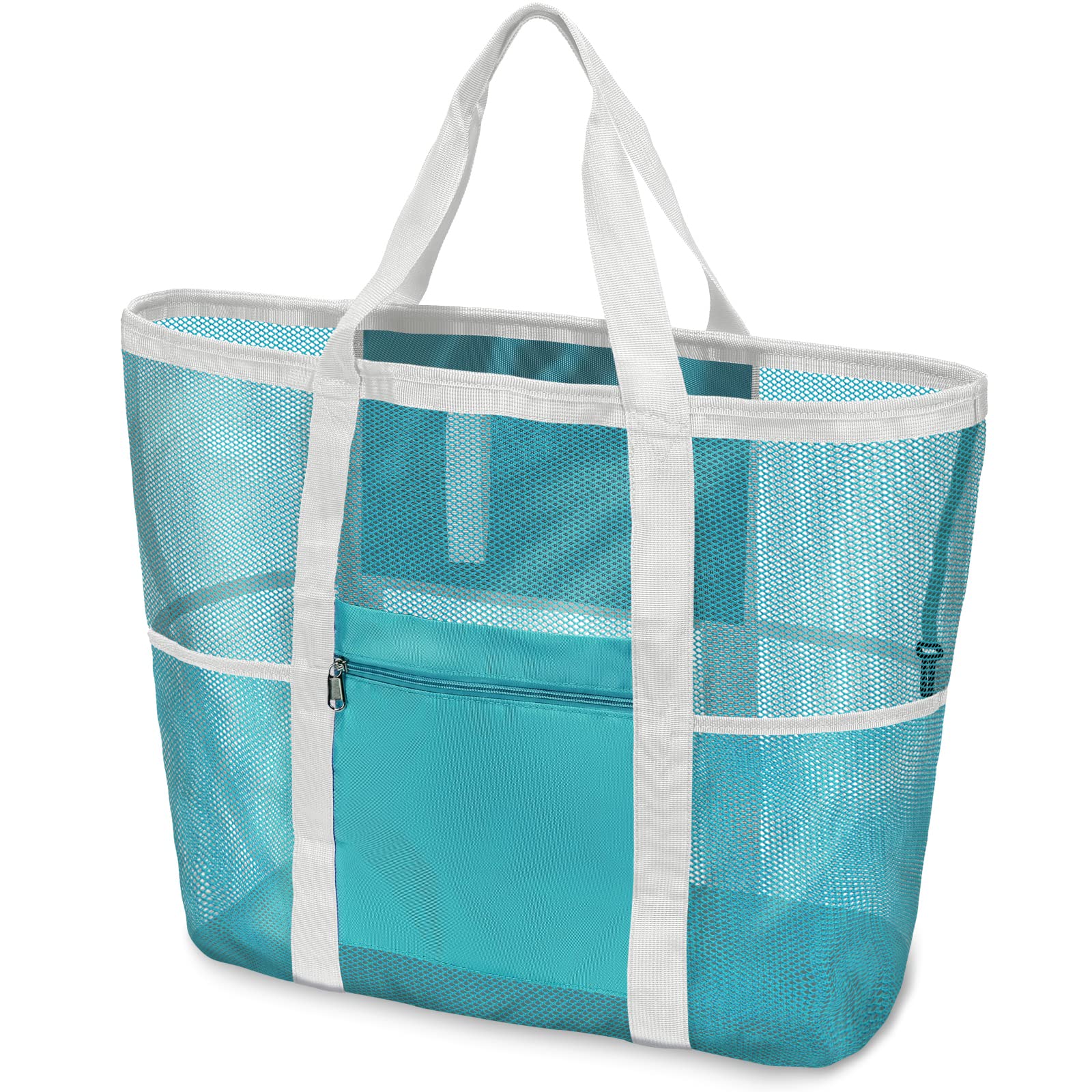 Mesh Beach Bag Family - Large Tote Bag for Cruise Pool Toys Beach Vacation Essentials