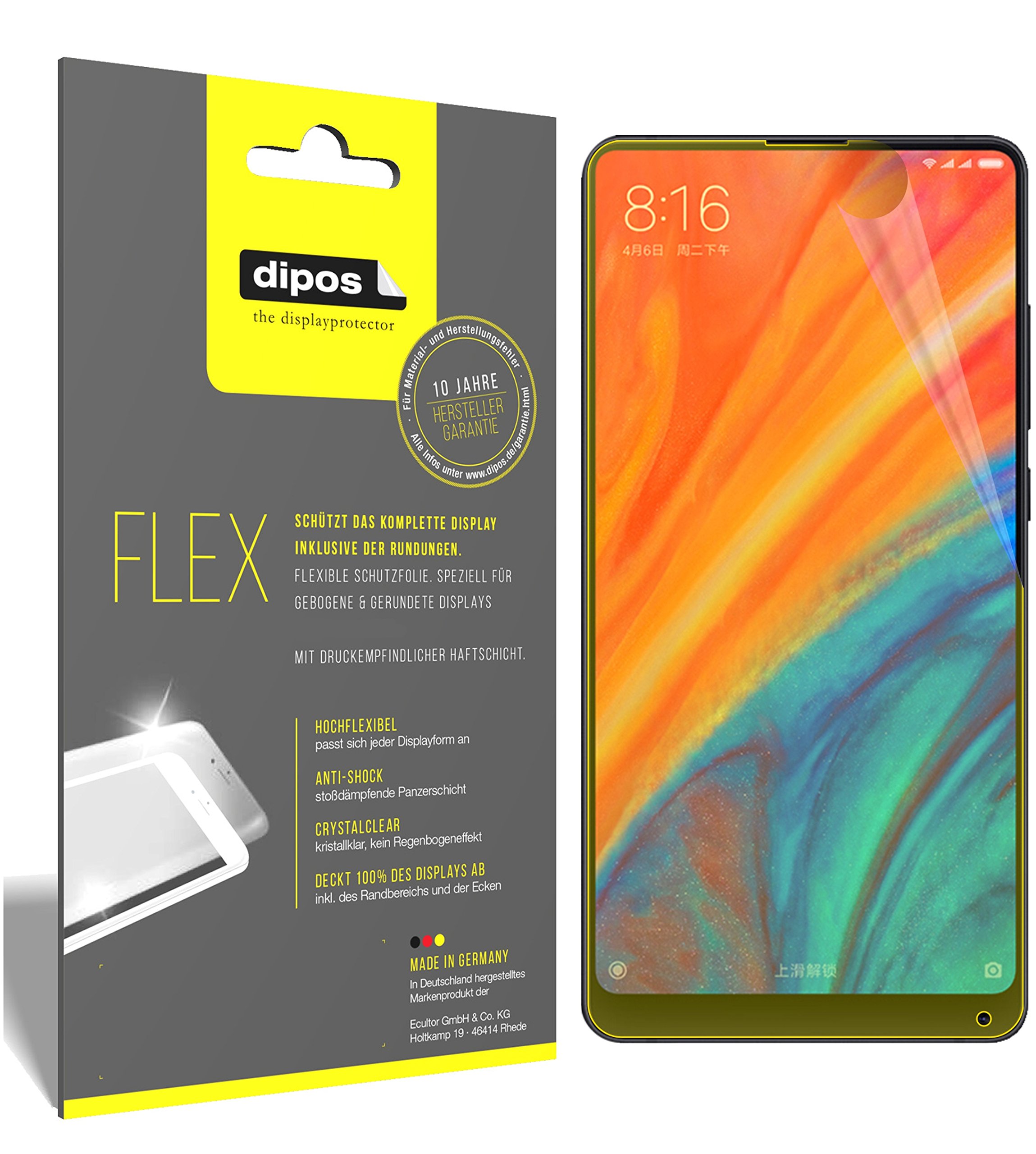 3x Pellicola per Vernee Mix 2 protettiva, rivestimento al 100