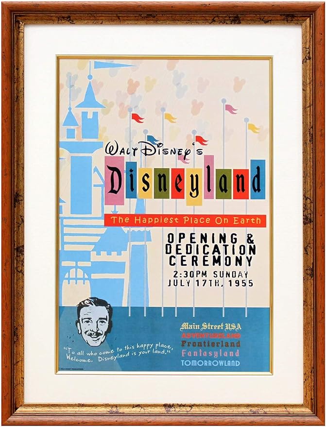 Amazon アートショップ フォームス ディズニー ディズニーランド オープニング セレモニー テーマパーク ポスターコレクション アートショップ フォームス アートワーク ポスター 通販