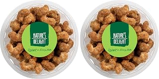 Nature's Delight Honey Cashews Snack Tub, 150g (Pack of 2)