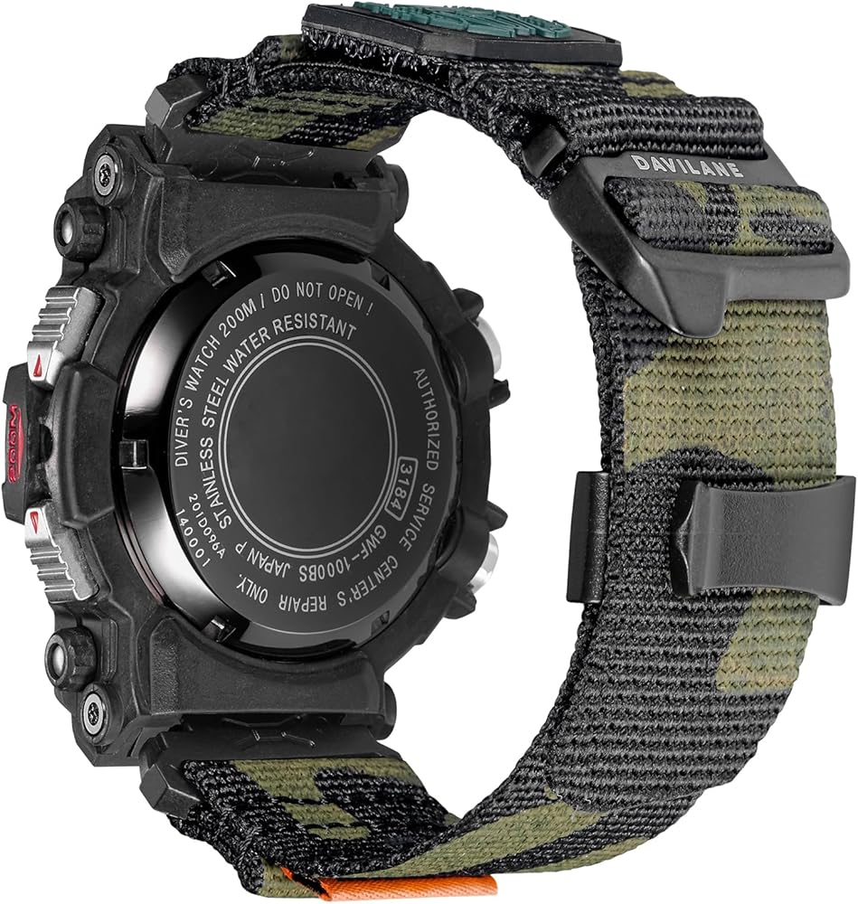 カシオ純正ベルト G-Shock Frogman GWF-1000 Amazon.com: 18mm Nylon Watch Band Compatible with Casio G-shock