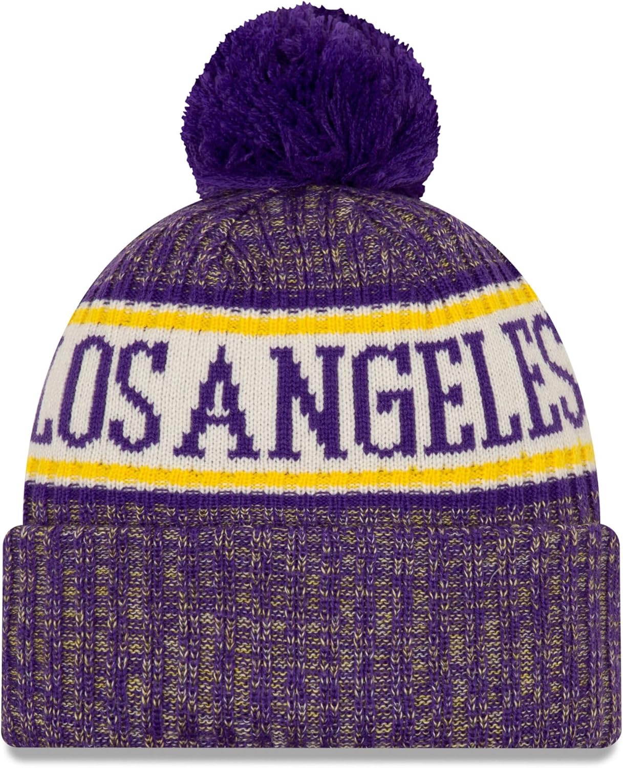 New Era Unisex-Adult NBA Official Sport Knit Sideline Cuffed Knit Pom Beanie Hat