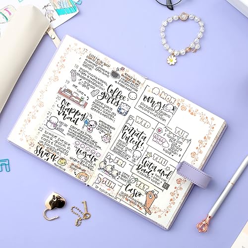 Miniatura 6 de Diario con candado para niñas de 8 a 12 años, diario para escribir 296 páginas rayadas, diario con cerradura, juego de caja que incluye cuaderno de