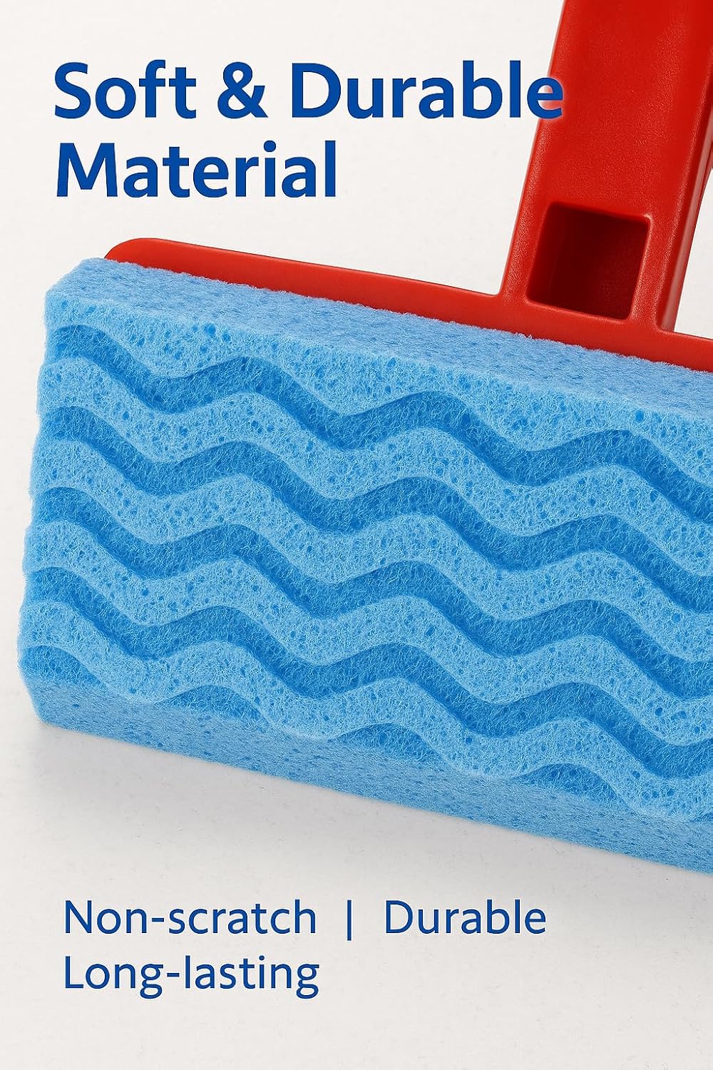 Vileda 3 x Magic Mop Flat Refill, Sponge, Blue,