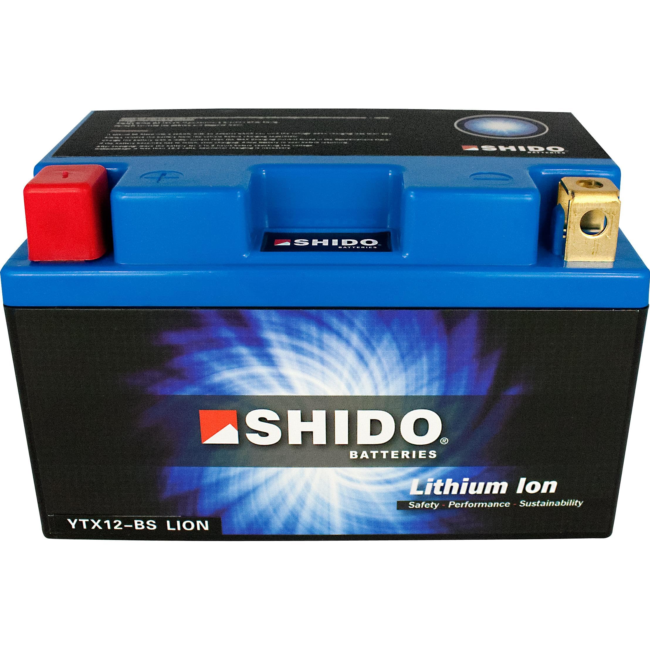 SHIDO LTX12-BS LION -S- Batterie Moto Lithium Ion