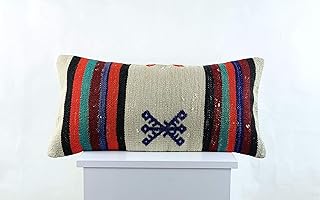 Kilim Cushion Covers 30x60 cm Ethnic Cushion Rustic Cushion Home Decor Kitchen Decor Traditional Cushion Boho Cushion Oriental Cushion Turkish Cushion 12x24 inch Kilim Pillow Cover 2739