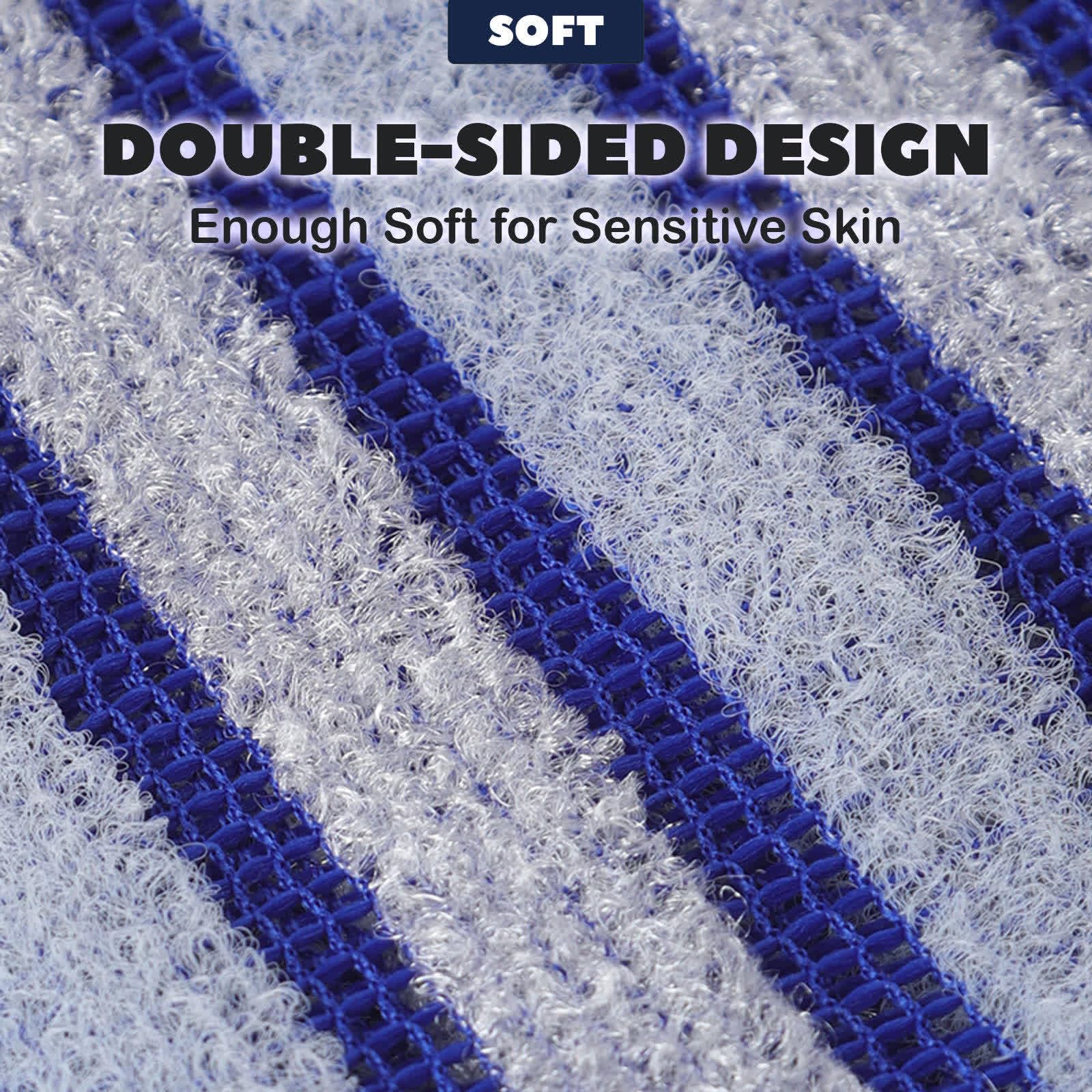 ANWEIXUE 2 Pcs Japanese Back Scrubber Set - Widening Double-Sided Exfoliating Shower Towel, Natural Exfoliation, For All Skin Types - Image 3