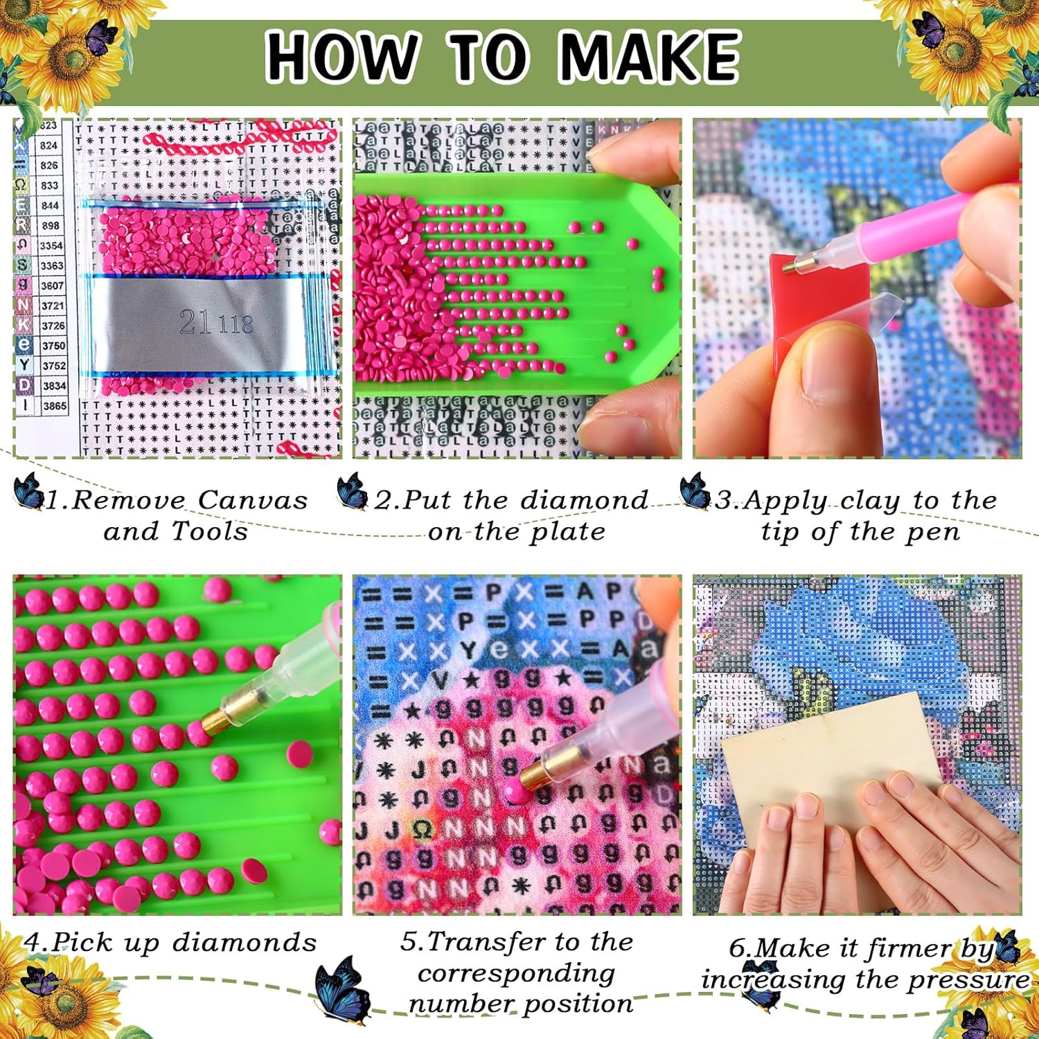 Cinnvoice 12 Pack Floral Christian Gifts for Women Religious Diamond Art Set 11.8 x 15.7 Inch Vintage Bible Flower Diamond Painting Kit for Adult Beginner 5d Drill DIY Dots Round Gem