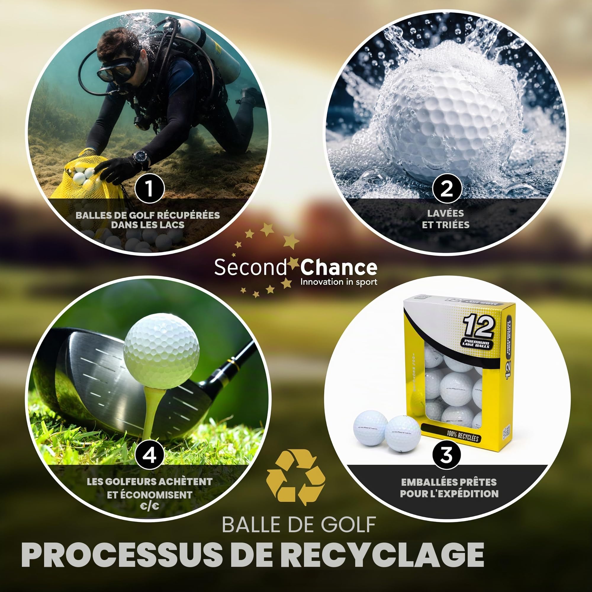 Second Chance Golf d’occasion Americal Lake avec un sac de rangement