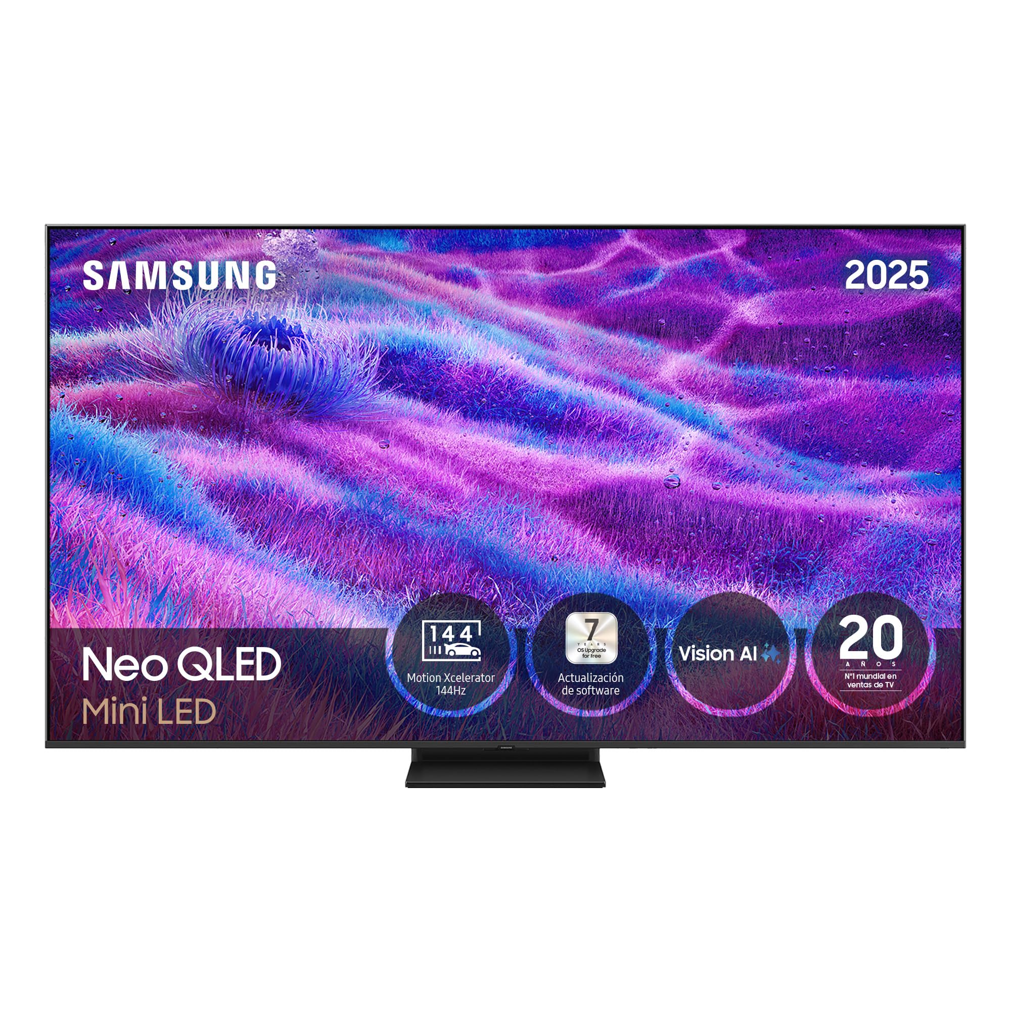 Samsung TV 55 Pulgadas Neo QLED QN80F 4K Mini LED Smart TV con Vision AI, Quantum Matrix Technology Core, Motion Xcelerator 144Hz y Gaming Hub