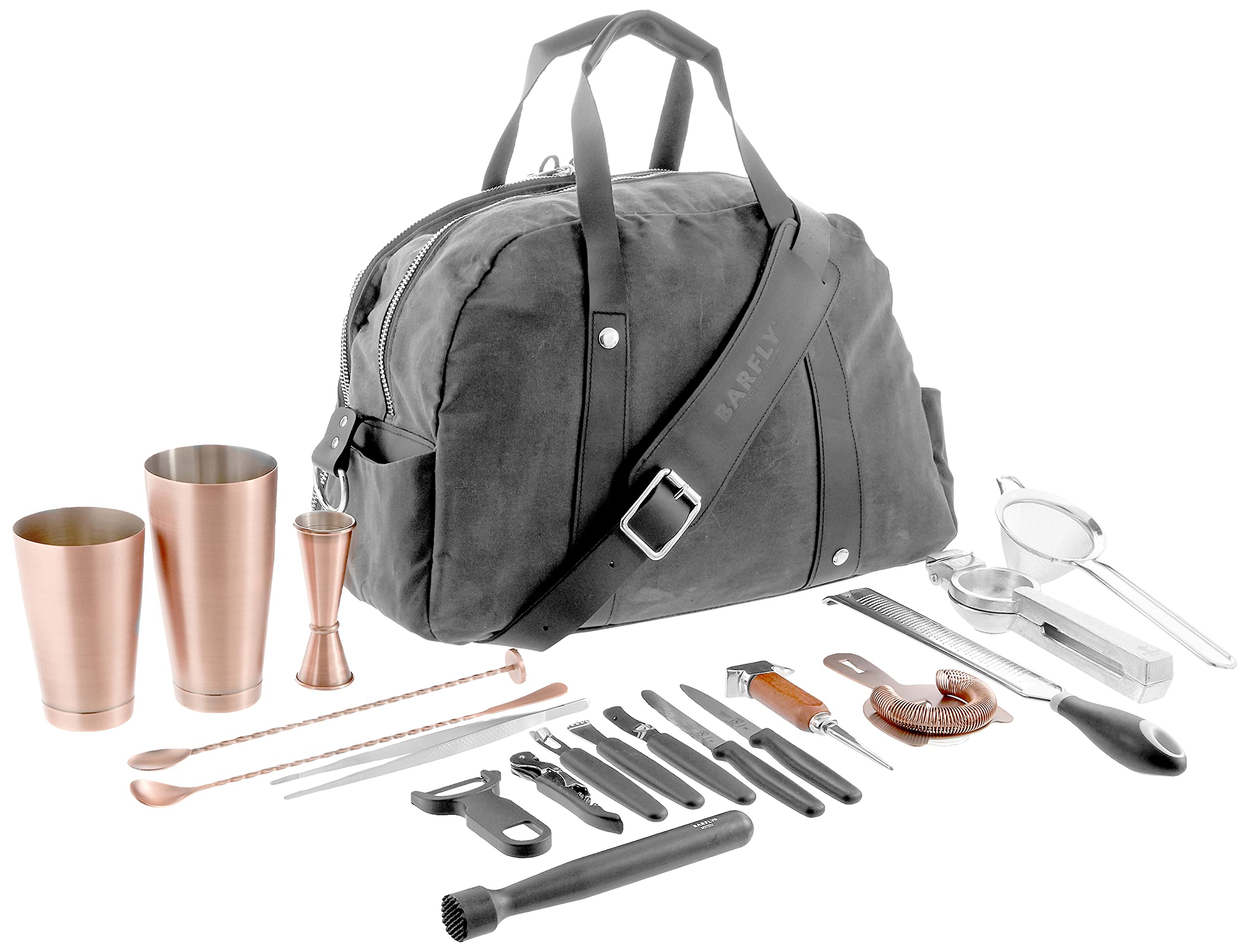 Service à cocktail 13 pièces Barfly M37103ACP cuivre set de bar complet avec shaker
