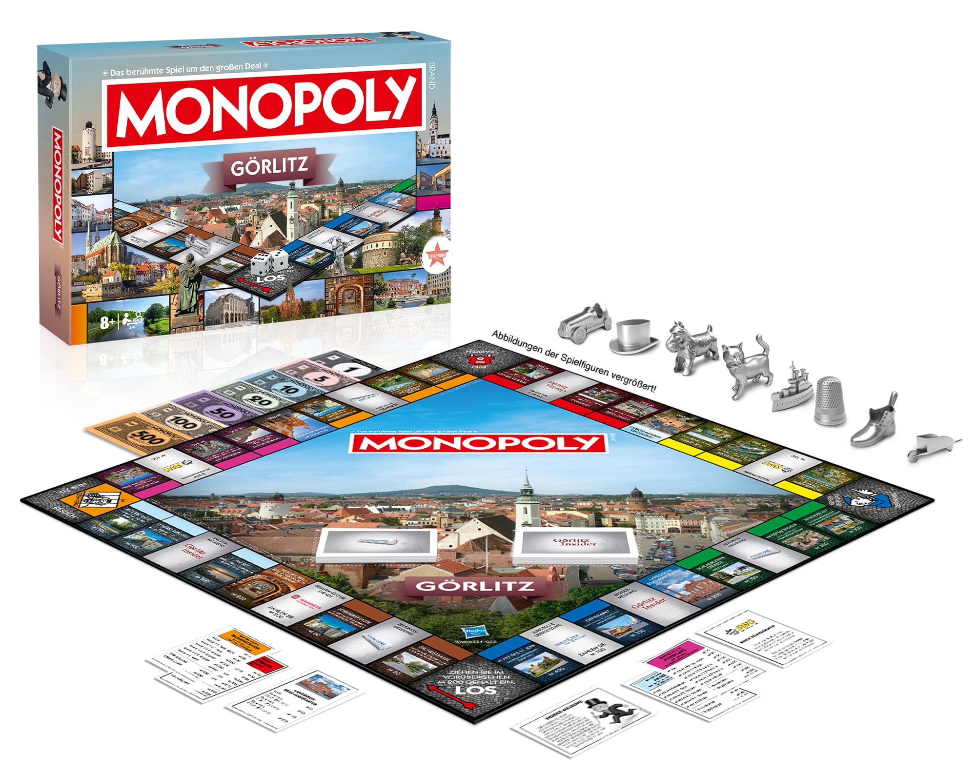 Monopoly Görlitz – Stadt-Edition von Winning Moves | Brettspiel mit Görlitz‑Sehenswürdigkeiten für 2–6 Spieler ab 8 Jahren | Geschenkidee & Souvenir