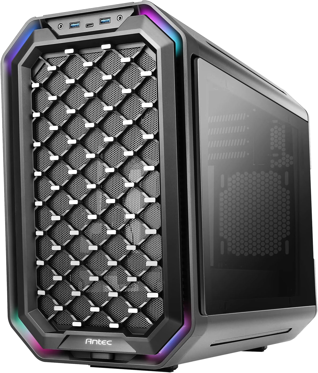 MARSGAMING MCZ Boîtier PC MicroATX - Ventilateurs RGB - Panneau Mesh - Noir - Compact Et Performant