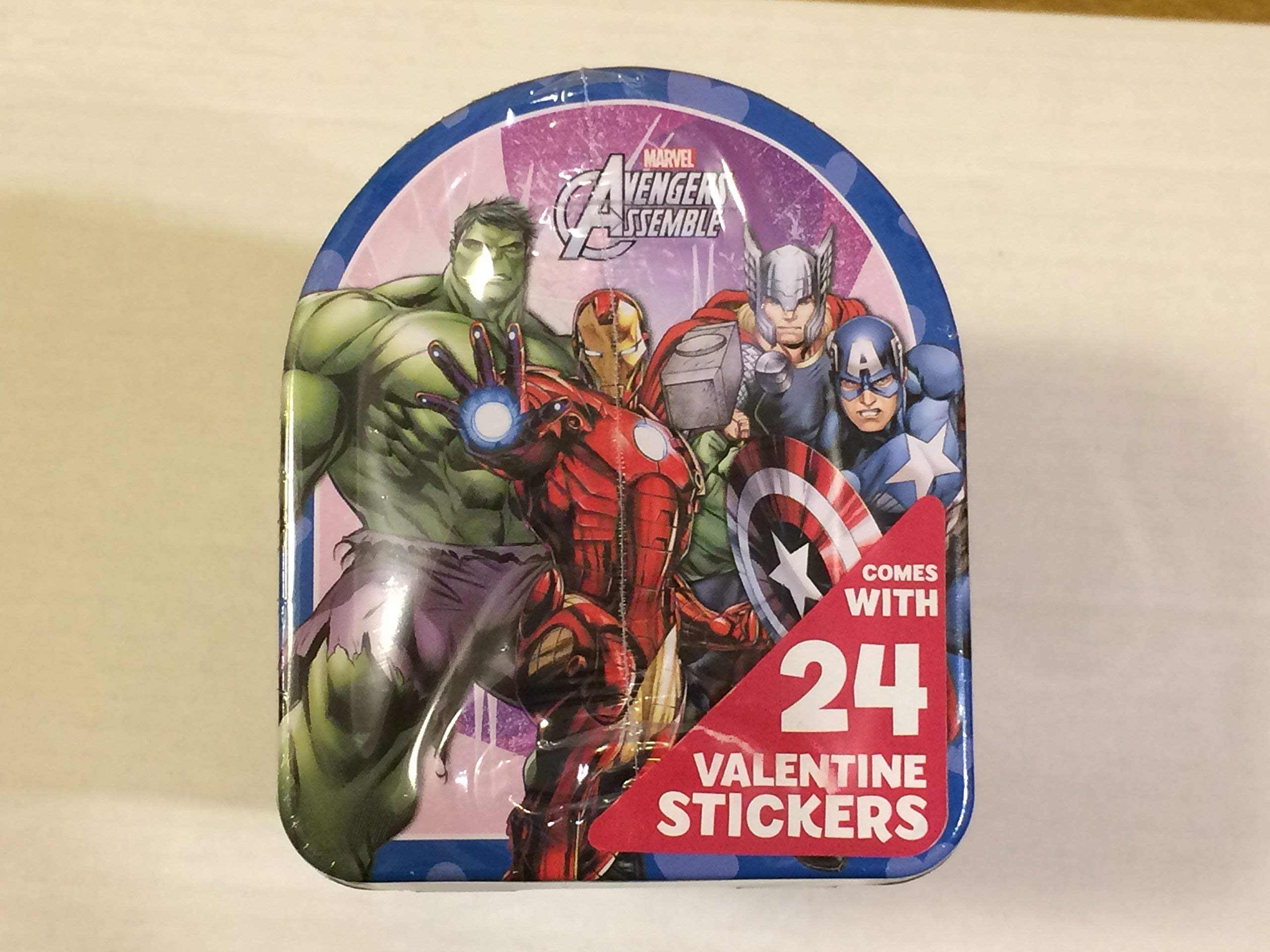 Amazon.com: Marvel Avengers Assemble Tin Valentine Mailbox - Comes with 24  Valentine Stickers. : Tools & Home Improvement