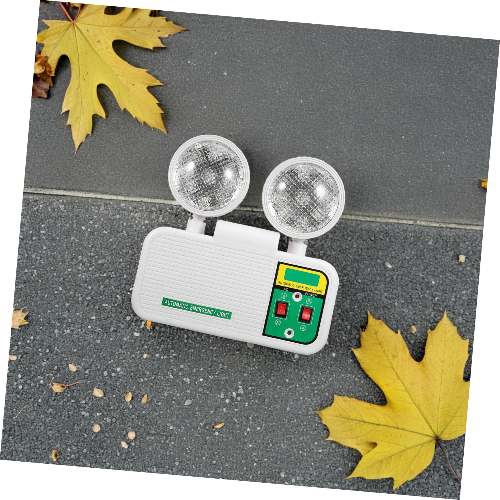 Ciieeo Luz de Emergencia LED de Doble Cabezal para Pasillos Iluminación de Seguridad de Montaje Pared Brillante para Escuelas y Hoteles