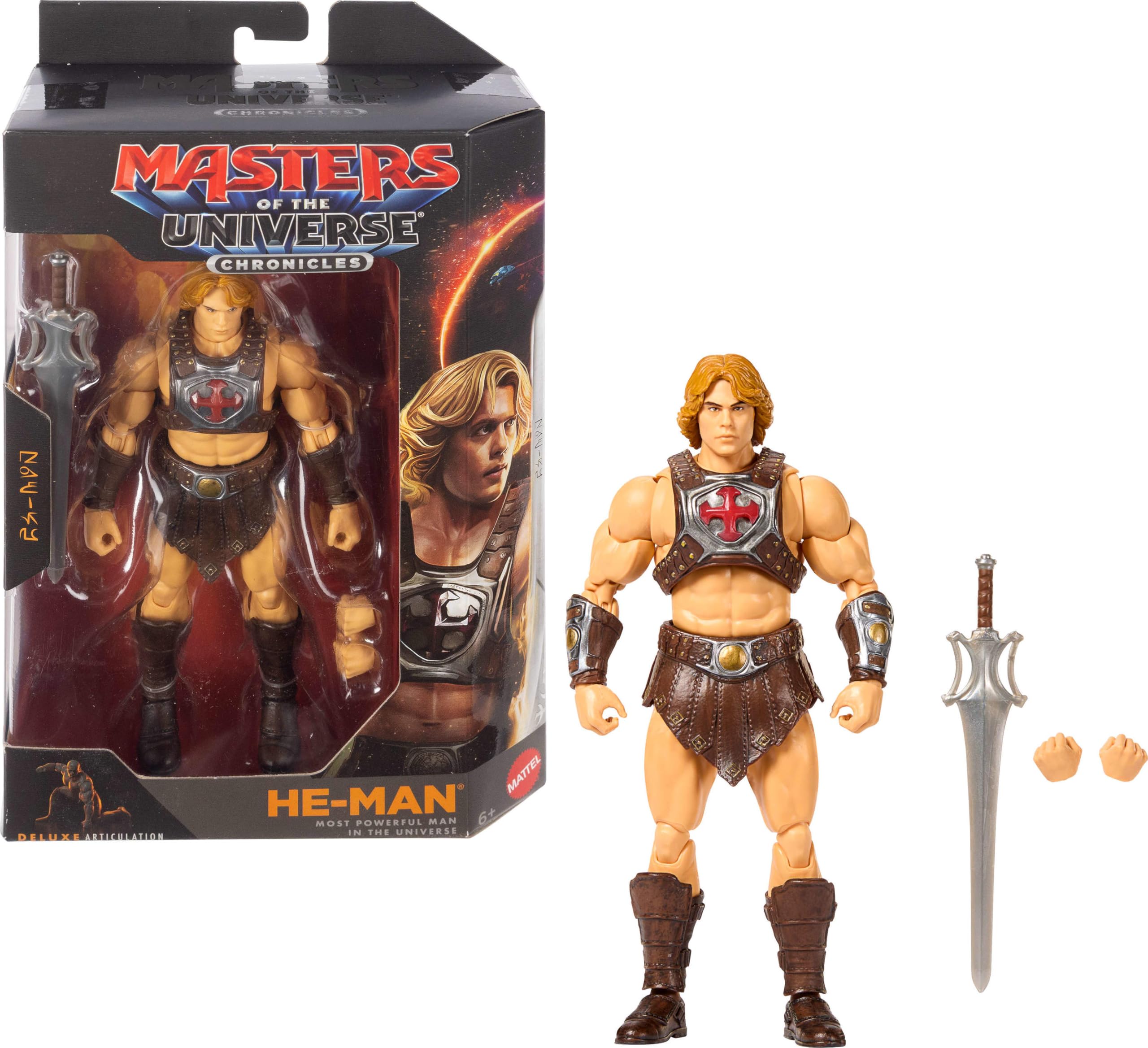 Masters of the Universe Action Figure Chronicles He-Man, 6.5 Inch 2026 Movie Accurate Hero, 30 Points Articulation