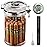 XIFEI Acrylic Humidor Jar with Digital Hygrometer, Tall Design Storage Case Fits Long Cigar, Humidifier & Spanish Cedar Wood Veneer, Portable Travel Humidor for 15-20 Cigars