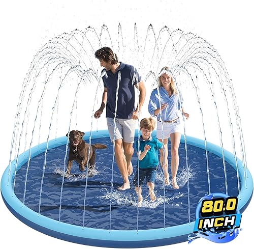 Alfombrilla antideslizante para niños y perros, alfombra de juego extra grande de 80 pulgadas, juguetes de piscina para perros, piscina con