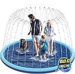 Non-Slip Splash Pad for Kids and Dog, 80