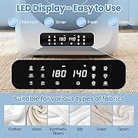 Vista 2 de Auertech - Secadora portátil de 12 libras para lavandería de apartamento, secadora de ropa portátil con 6 modos de secado, panel de control LED