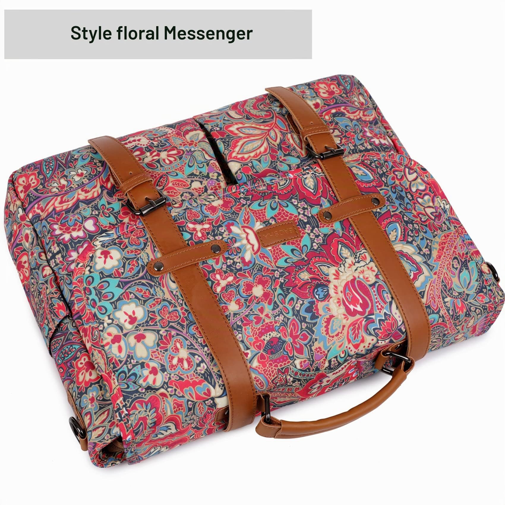 BAOSHA YL-01 Sac à bandoulière pour femme avec impression pour ordinateur portable 15,6"
