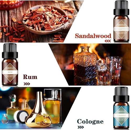 Miniatura 10 de Clean - Juego de aceites esenciales  Aceite de fragancia de 0.3 onzas líquidas para difusor, aromaterapia, velas y fabricación de jabón, pétalos