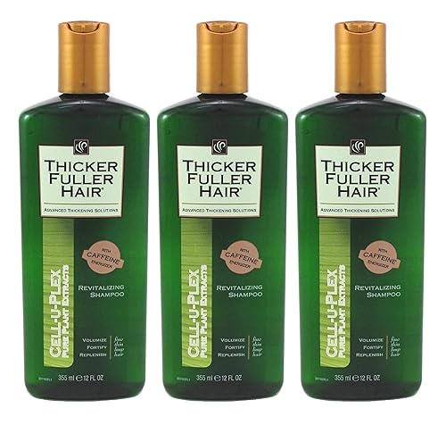Thicker Fuller Hair Champú revitalizante 12 onzas (12.0 fl oz) (paquete de 3)
