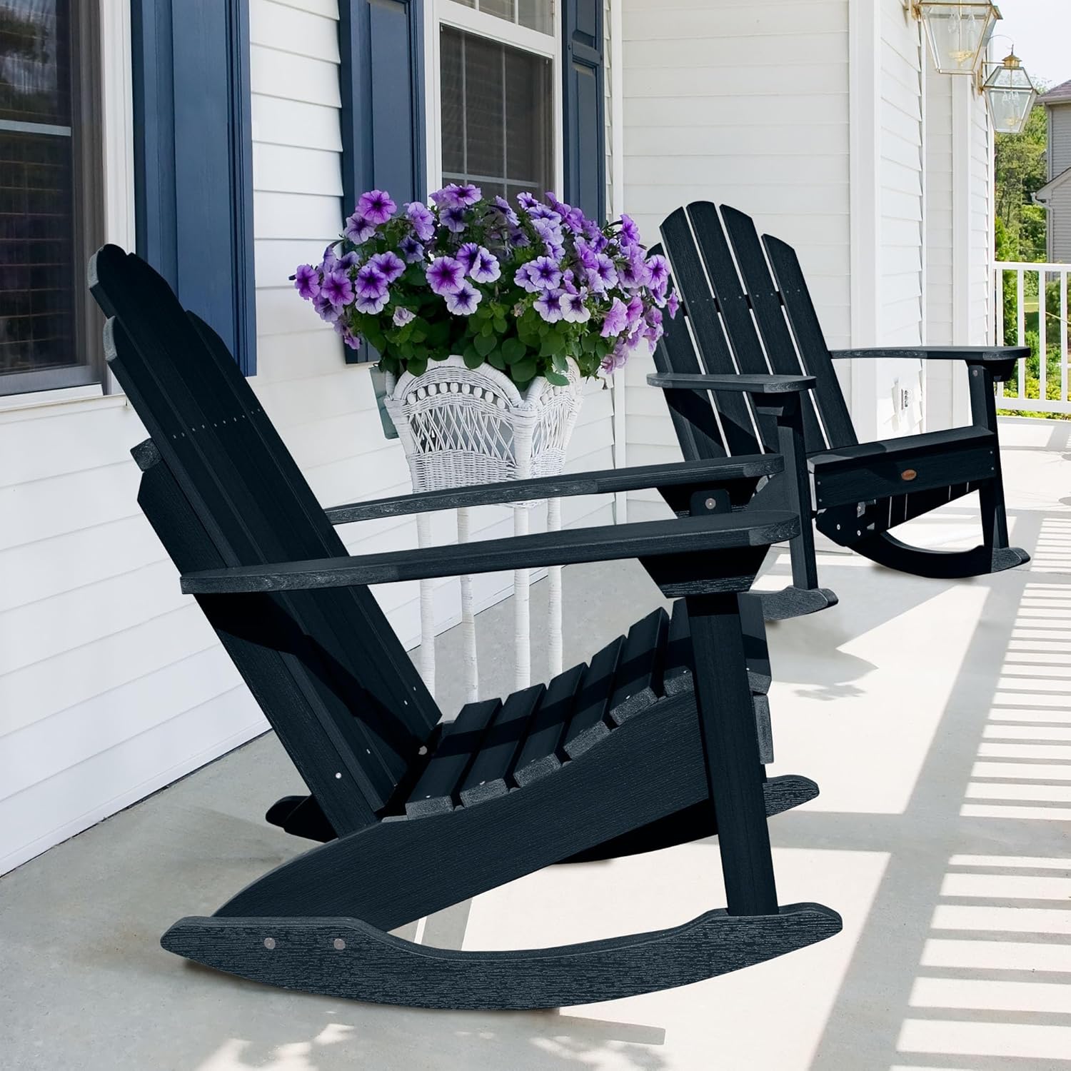 Highwood Classic Westport Adirondack Rocking Chair, Federal Blue