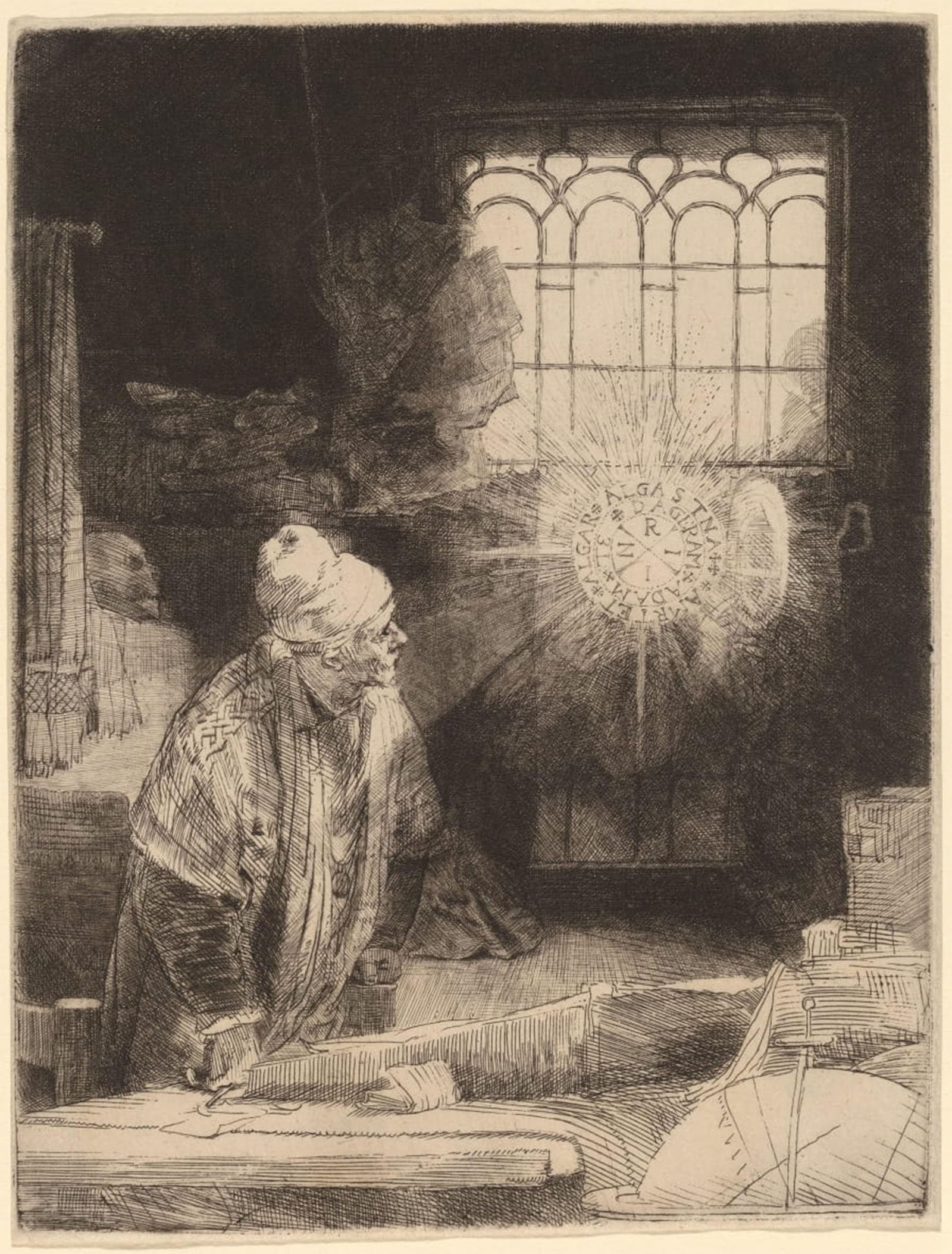 SERENDIPITP Aesthetic Poster Photo Wall Print Retro Picture Faust by Rembrandt van Rijn Modern Wall Artwork for Home Decor 60x90cm