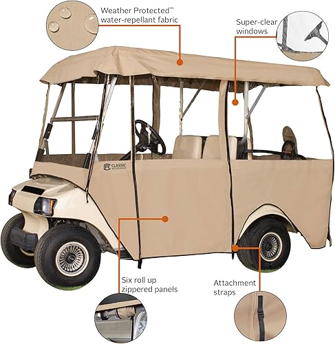 Miniatura 10 de Classic Accessories Fairway 72072 - Caja de carrito de golf para 2 personas, 4 lados