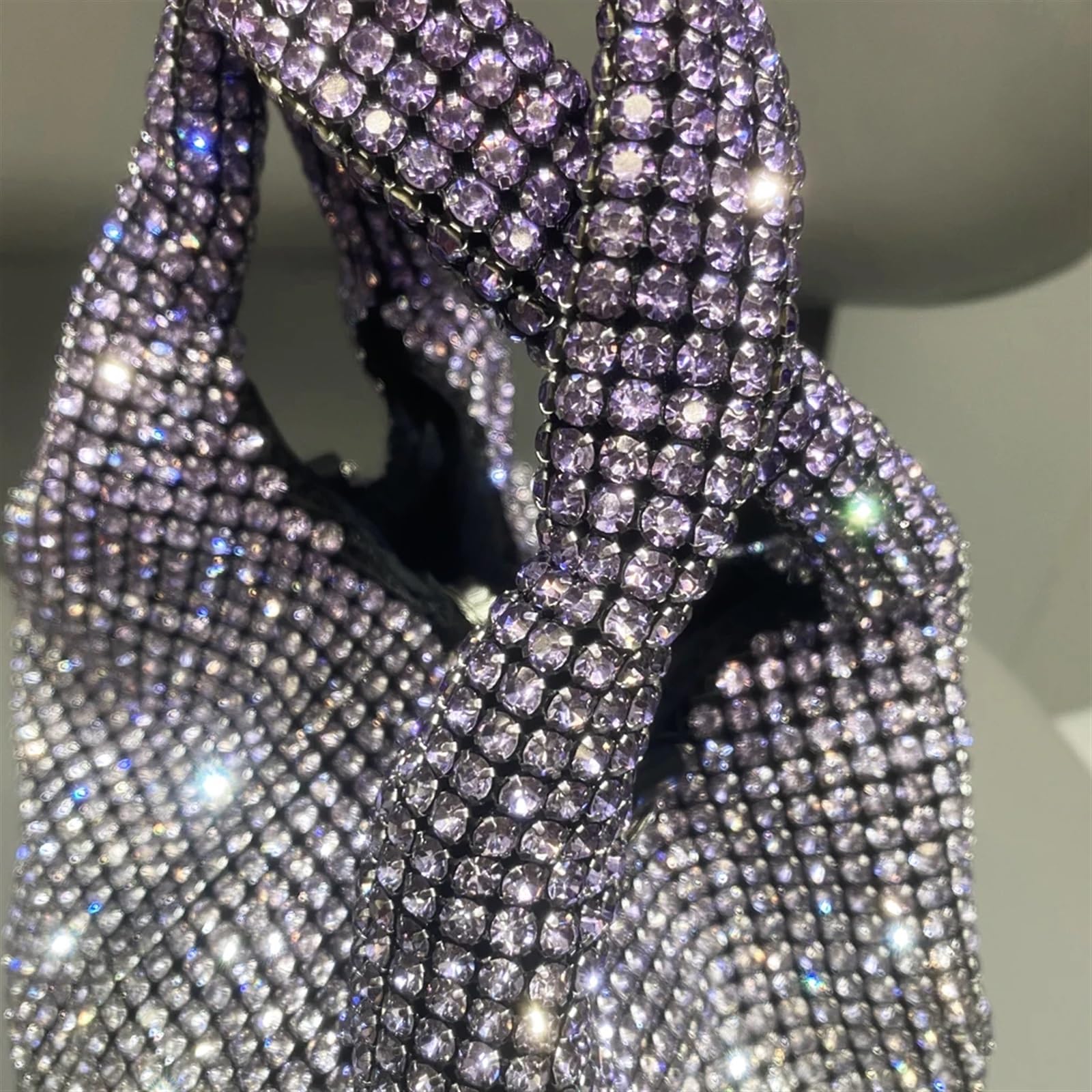 Bolso Con Pedrería Bolso de mano de noche con diamantes de imitación, bolso de mano, bolso de hombro Hobo, bolso de mano de cristal brillante, bolso tipo cubo