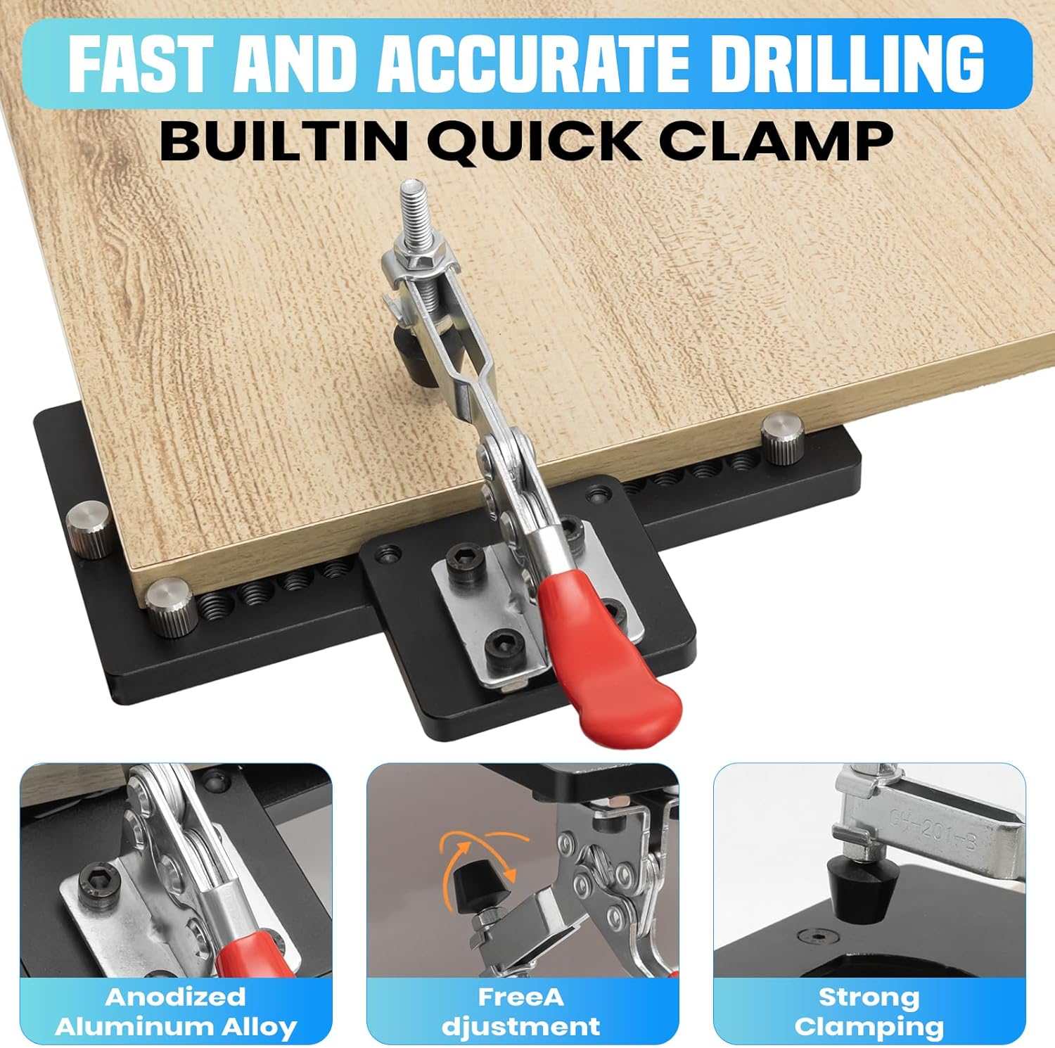 35mm cabinet hinge jig,Concealed Hinge Jig,Cabinet Hinges Mounting Tool,door hinge jig, Hole Drilling Hardware Jigs for Accurate Hinge Installation on Doors & Cabinets（Multiple accessories）