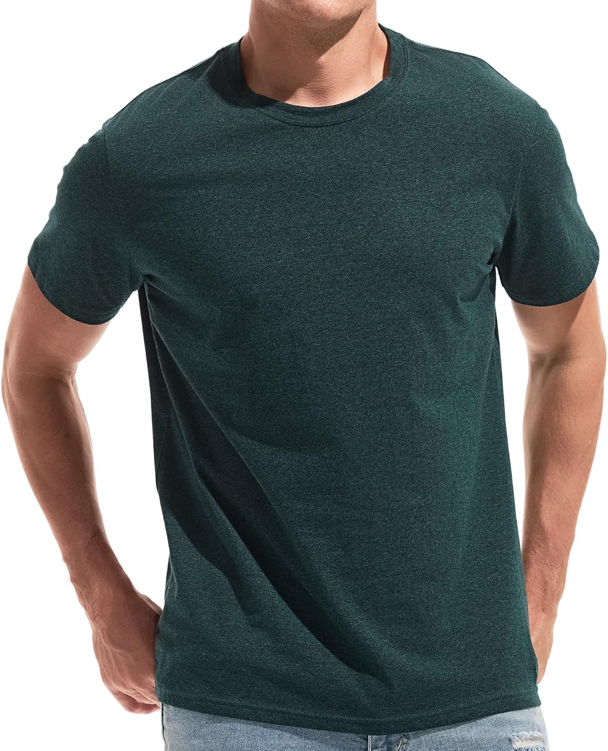 VEIISAR Crew Neck Tees Premium Men's T-Shirts - Soft and Fit Mens T-Shirt - Casual Stylish Tee for Men S - 4XL